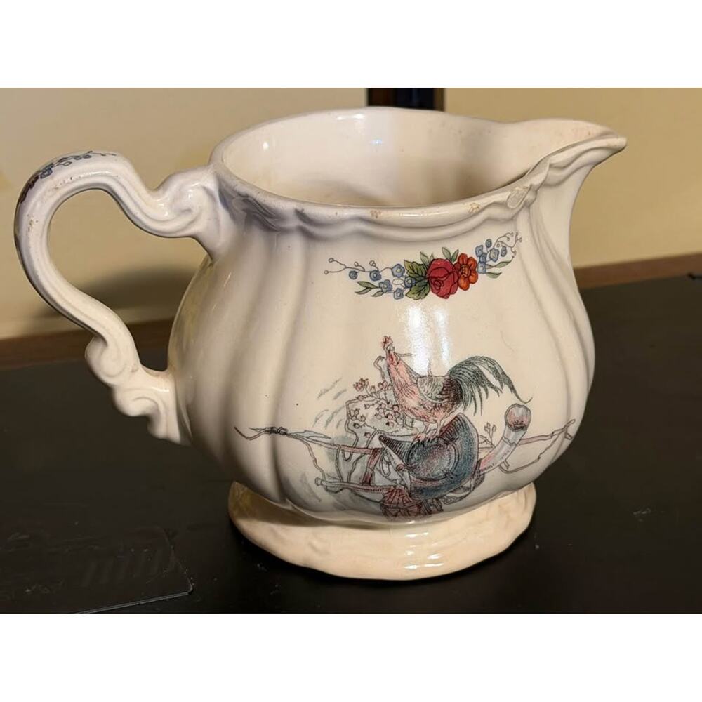 Vintage Sarreguemines Obernai Creamer or Milk Jug,